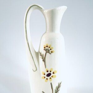 Rorestrand Mid Century Modern Swedish Ceramic Floral Pitcher